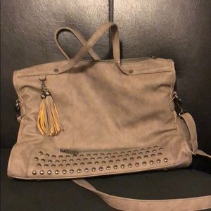 Travel faux leather side bag